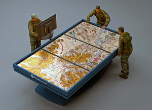 Интерактивный макет местности для проведения занятий по отработке тактического взаимодействия и транспортной логистики разных родов войск