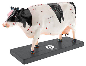 Электрифицированный макет коровы на каркасе